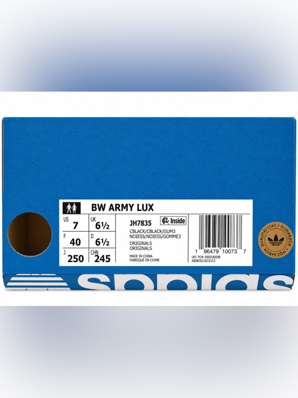 NIB Adidas BW Army Lux with Gum Sole - Picture 7 of 8